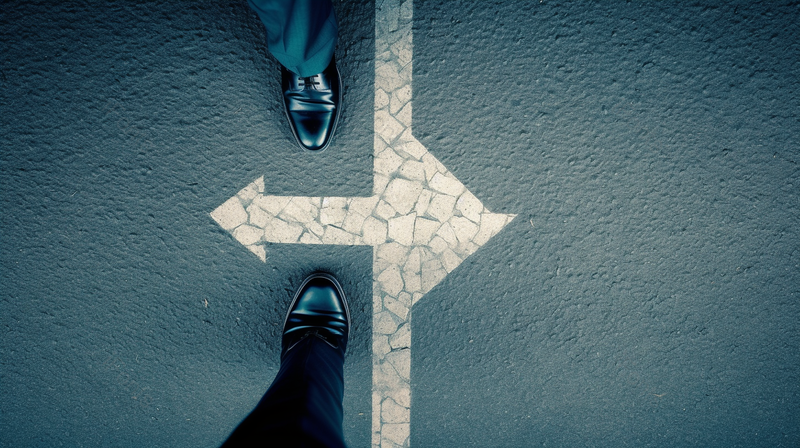 道路上左右箭头商务选择方向,高清,摄影图,摄影图片,图片大全,摄影图免费下载